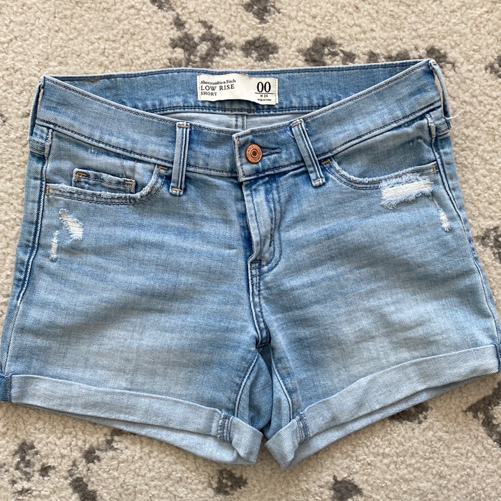 A&F denim shorts